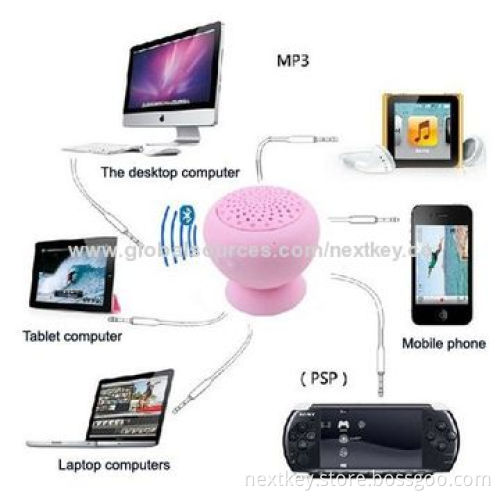 Waterproof Bluetooth Speaker for Cellphones with 400mAh Battery Capacity